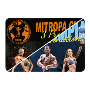 Locandina per la gara di MITROPA CUP e OLIMPIA INTERNATIONAL 2023. Palestra CiBB Torino