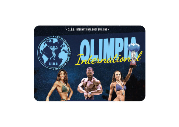 Locandina per la gara di OLIMPIA INTERNATIONAL 2023. Palestra CiBB Torino